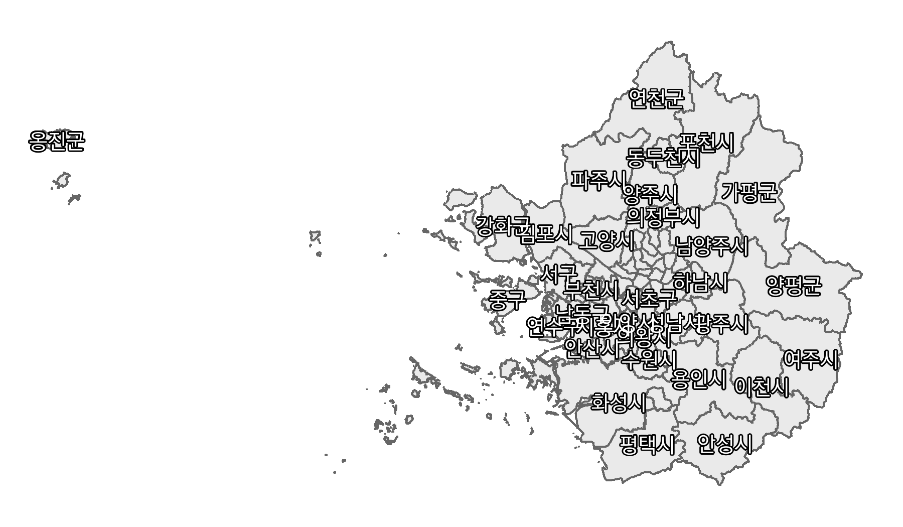 geom_shadowtext를 이용해 텍스트 윤곽선 추가한 지도